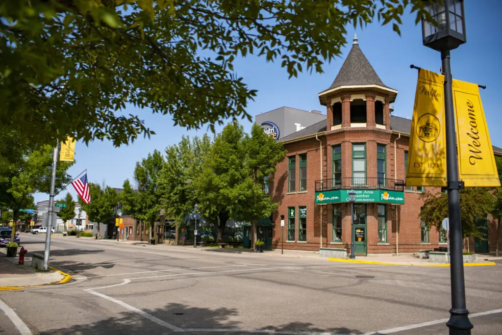 Downtown Perham main street atmosphere