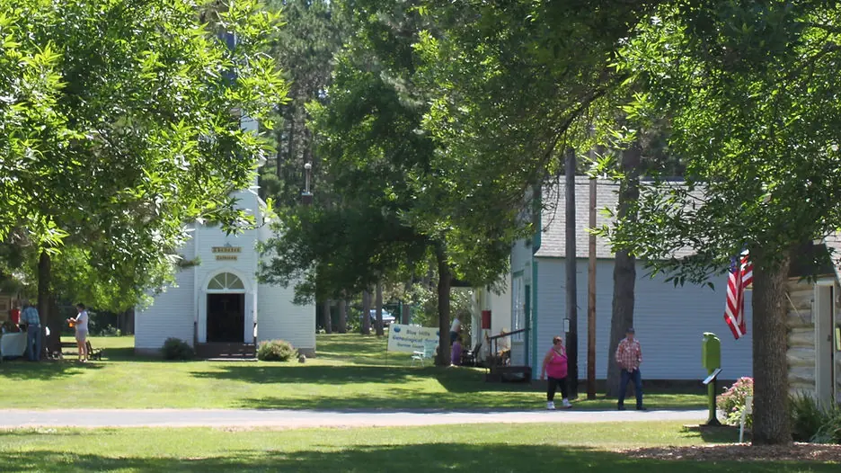 Pioneer Village historic buildings near Perham